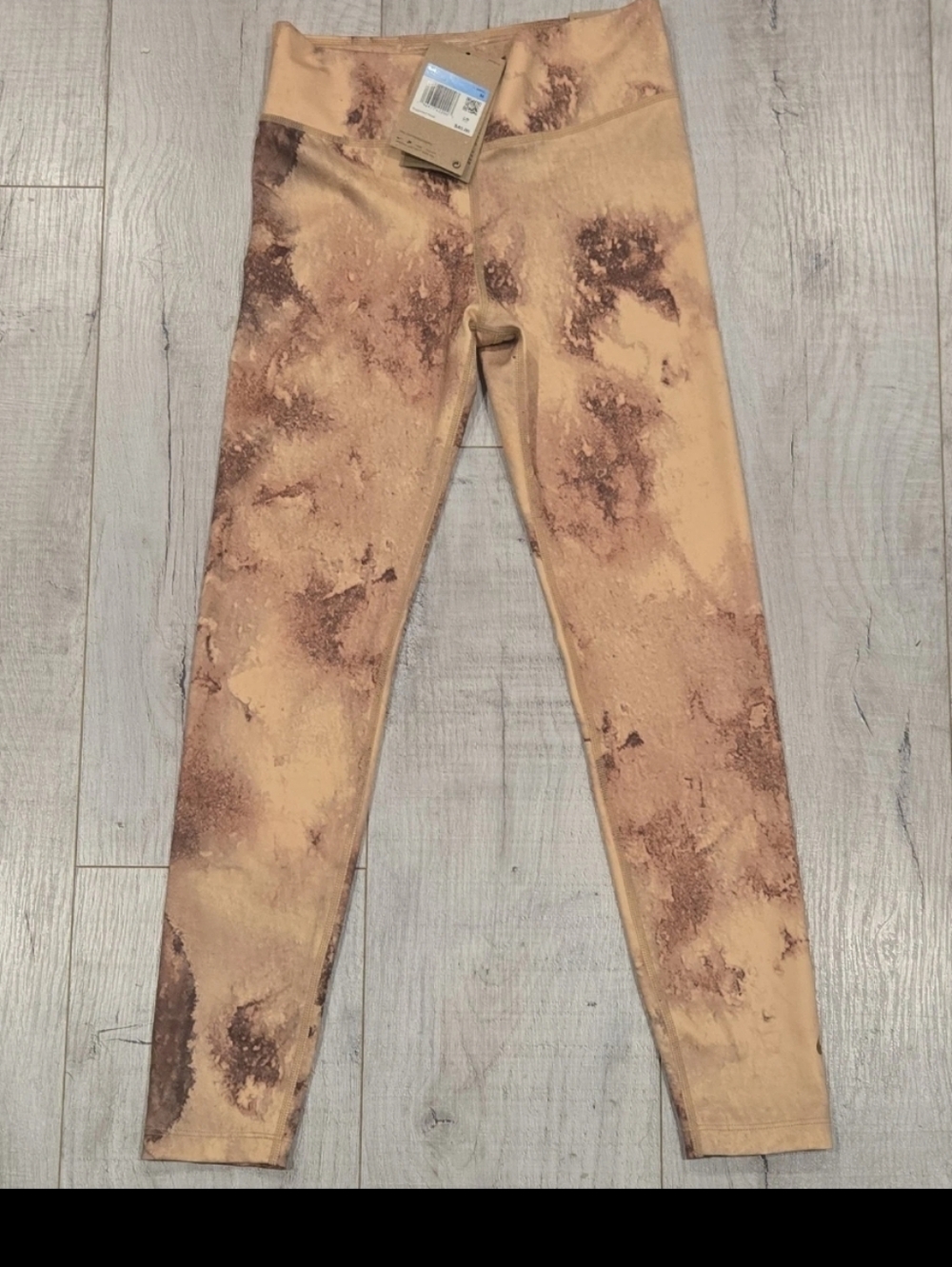 Nike Dry Fit Girls Tan-Brown Tie-Dye  Leggings Size M (Approximate Size 8-10)